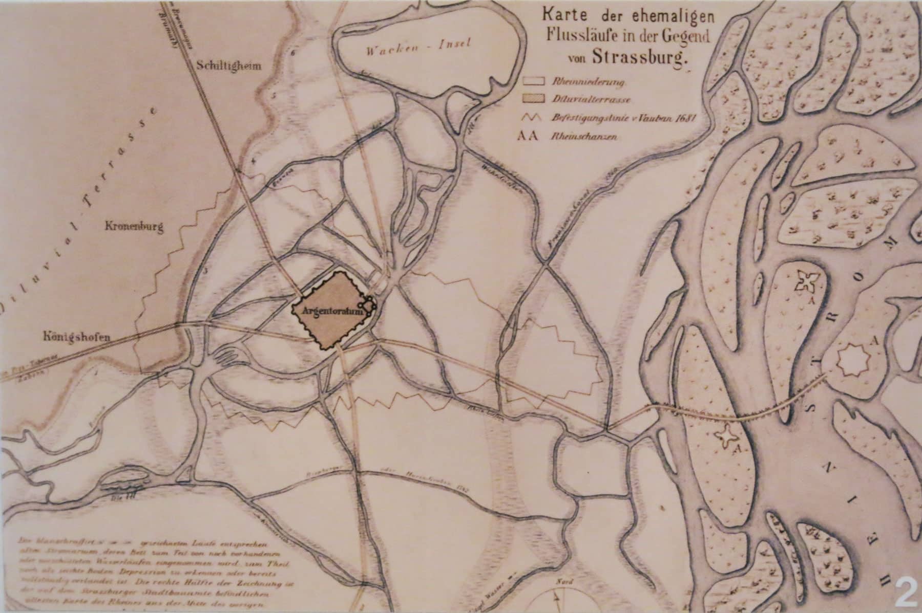 carte ville argentoratum region strasbourg