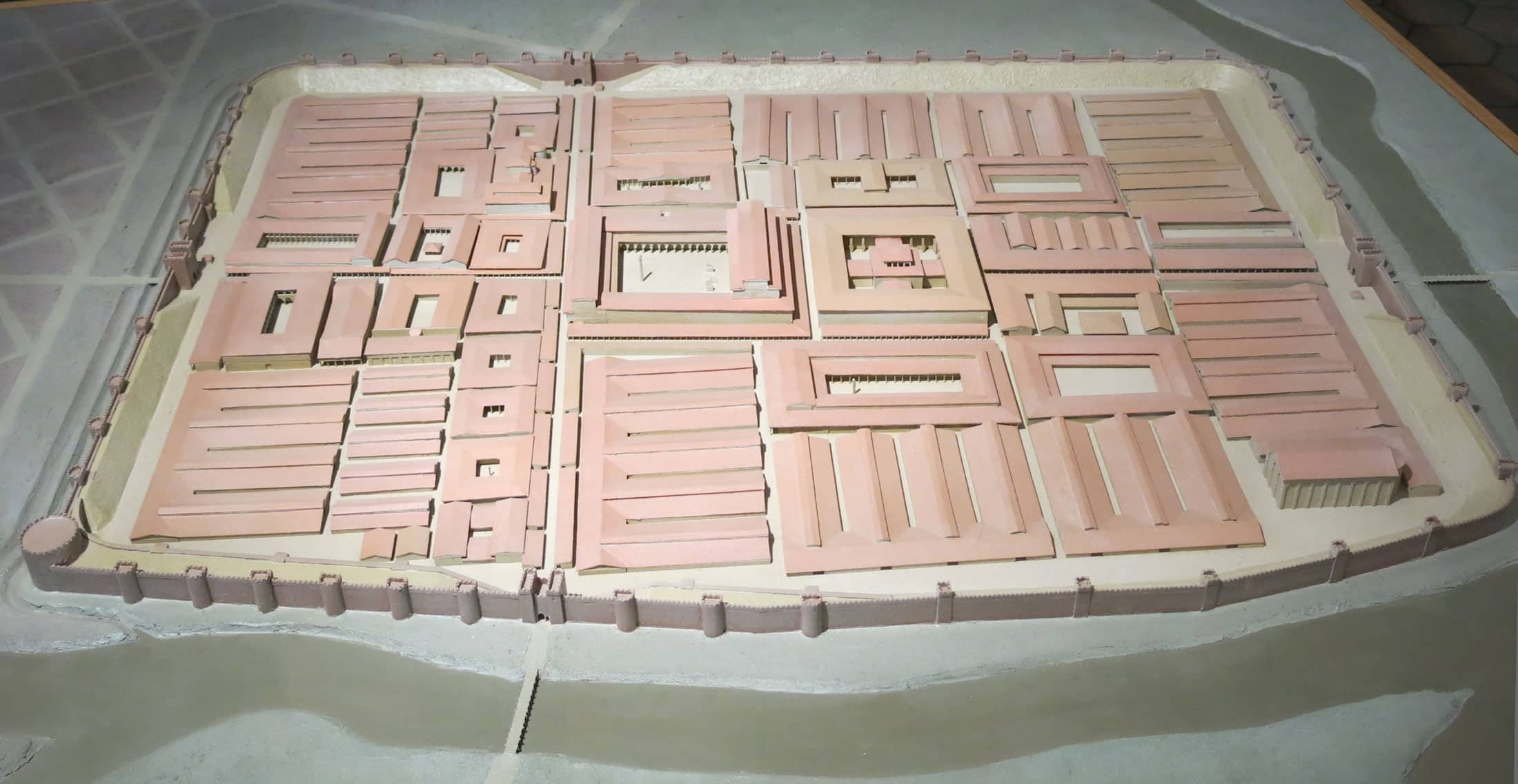 maquette d'argentoratum au 4ème siècle